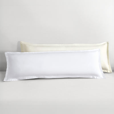 Pure Parima Egyptian Cotton Sateen Body Pillow Sham#color_white