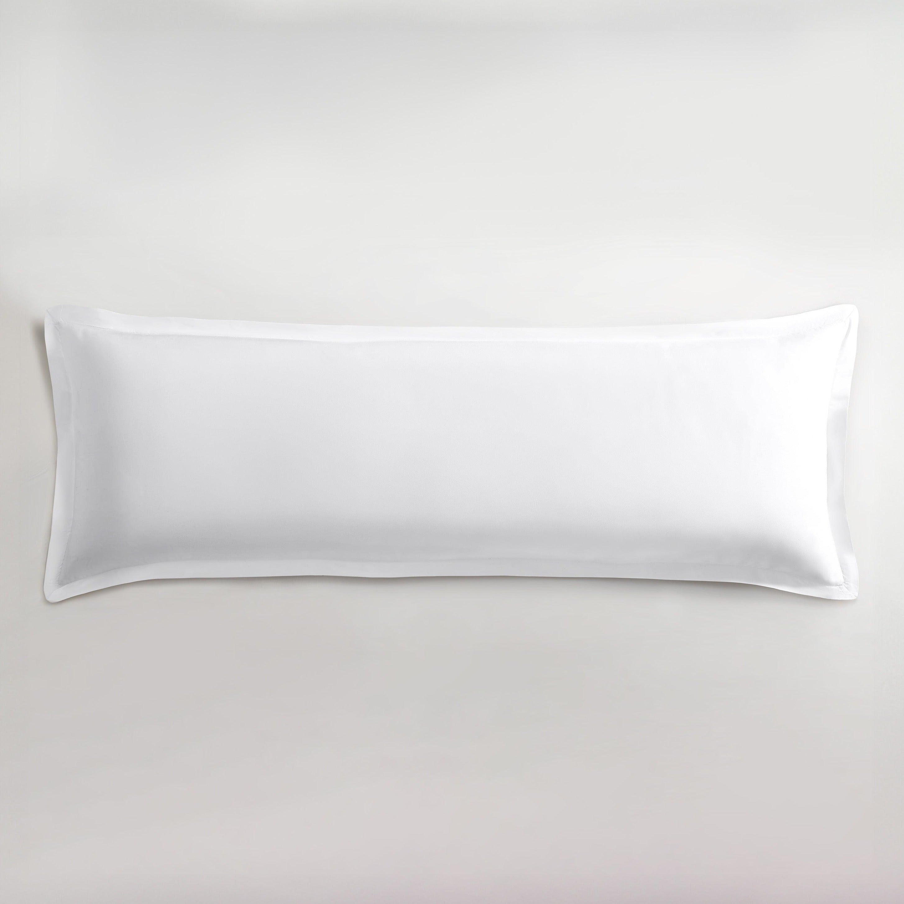 Pure Parima Egyptian Cotton Sateen Body Pillow Sham#color_white