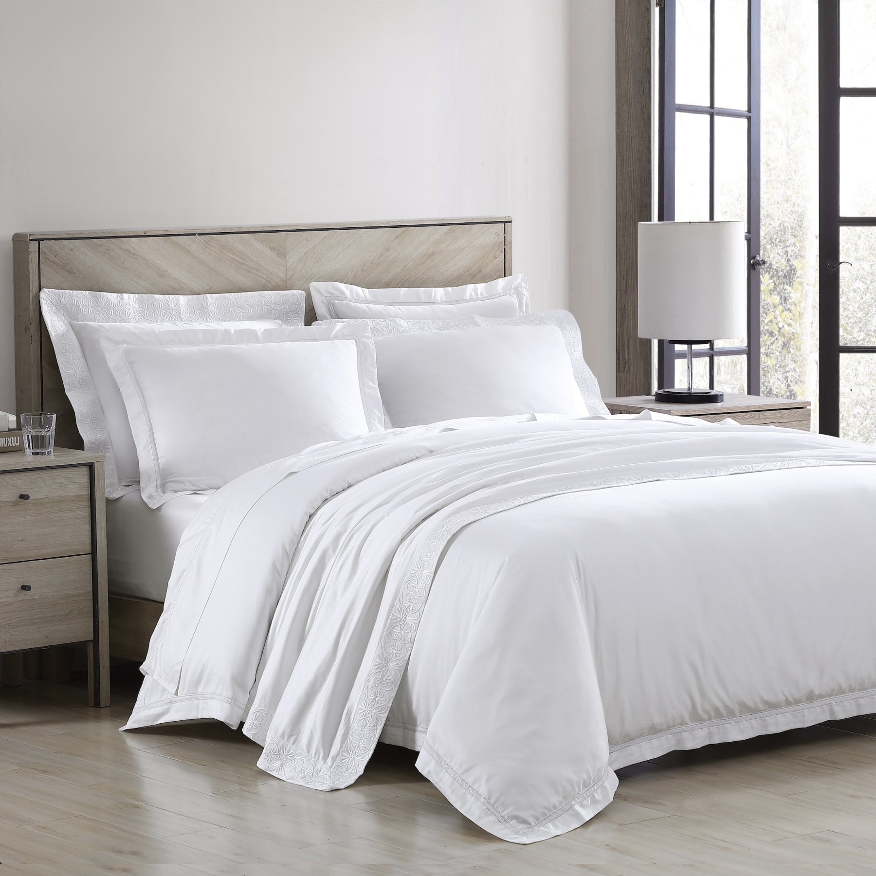 Pure Parima Egyptian Cotton Sheets Ariane Sheet Set | 100% Giza Egyptian Cotton#color_linen