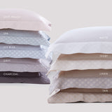 Pure Parima Egyptian Cotton Sheets Hira Pillowcase Set#color_midnight