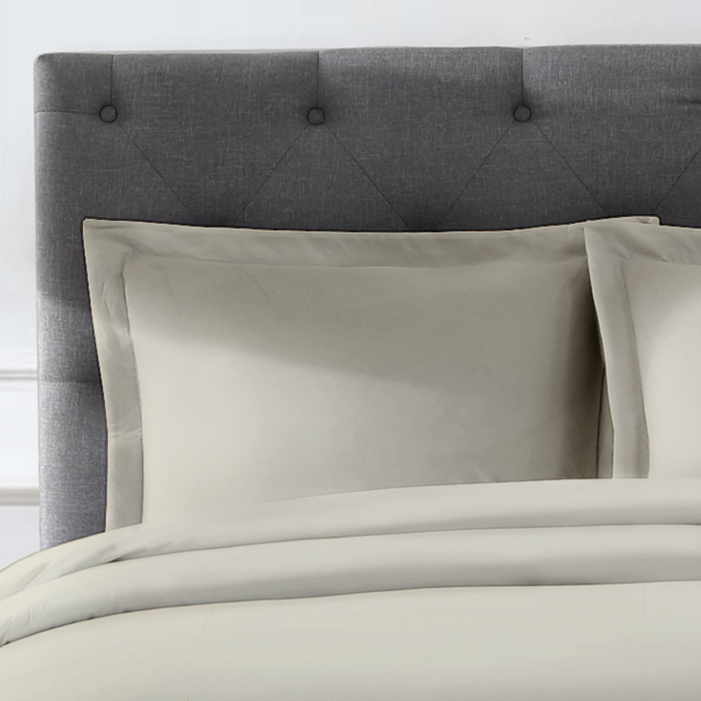 Pure Parima Egyptian Cotton Sheets Ultra Percale Duvet Cover Set#color_flax