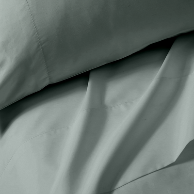 Pure Parima Egyptian Cotton Sheets Ultra Percale Sheet Set#color_salt