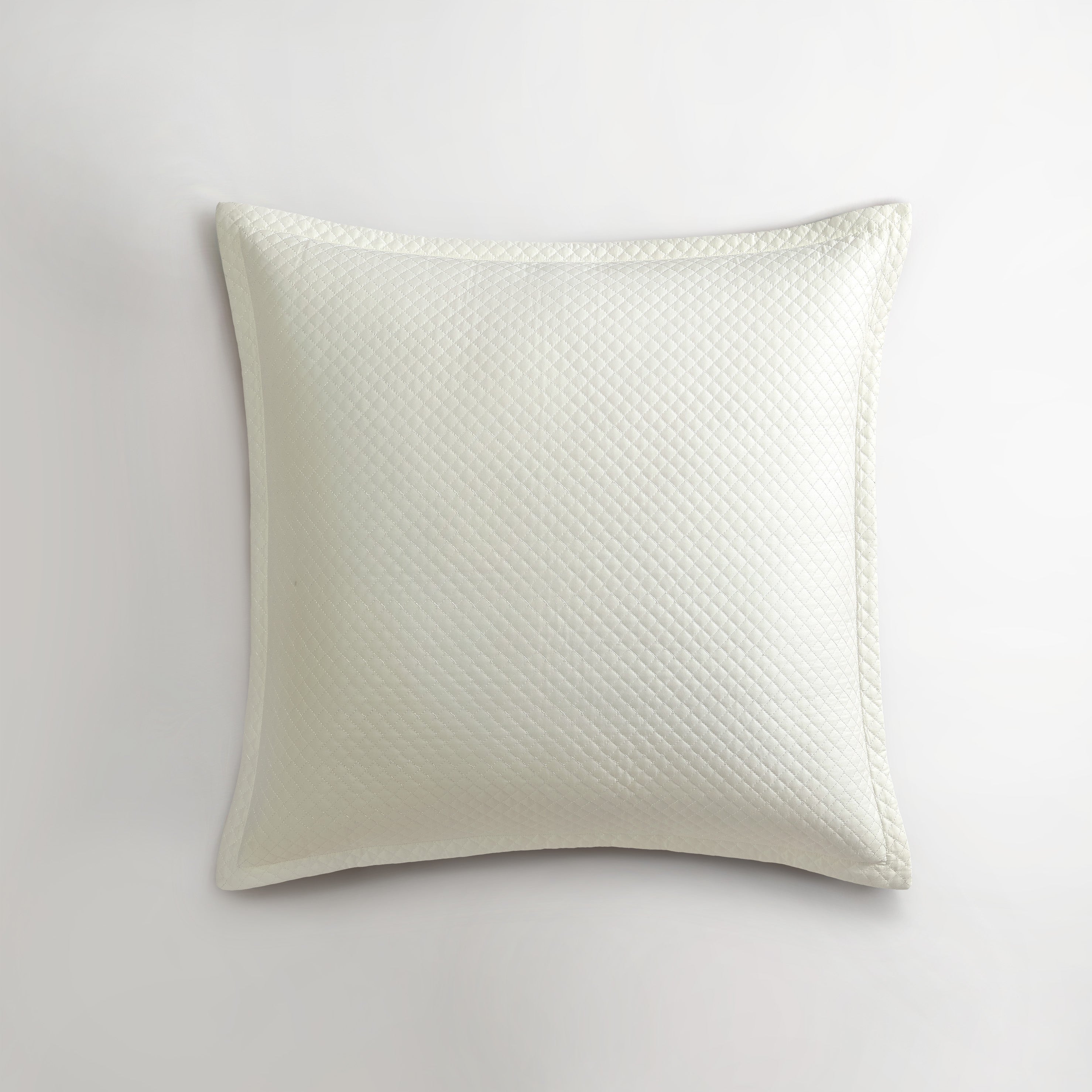 Pure Parima Egyptian Cotton Quilted Euro Sham#color_ivory