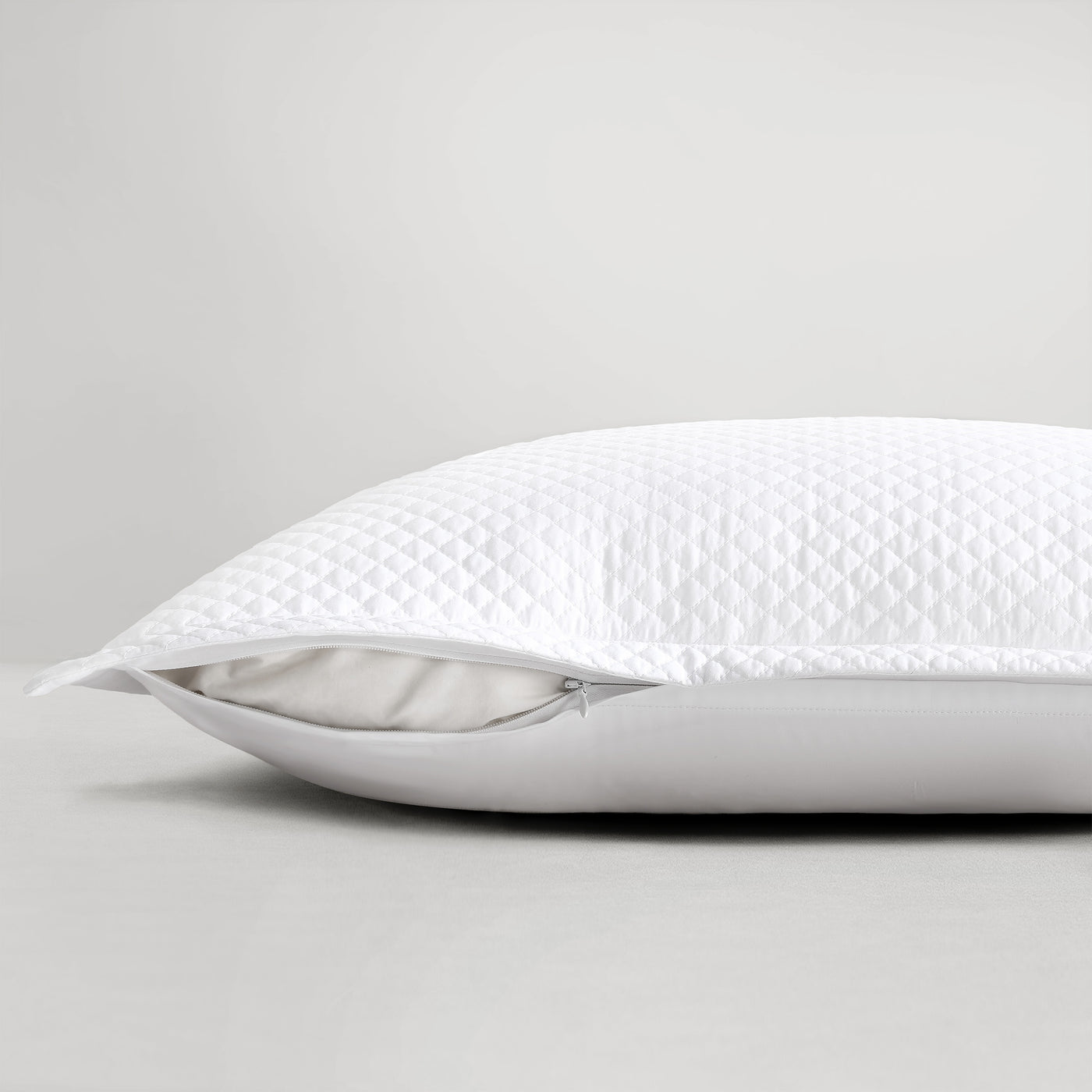 Pure Parima Egyptian Cotton Quilted Euro Sham#color_white