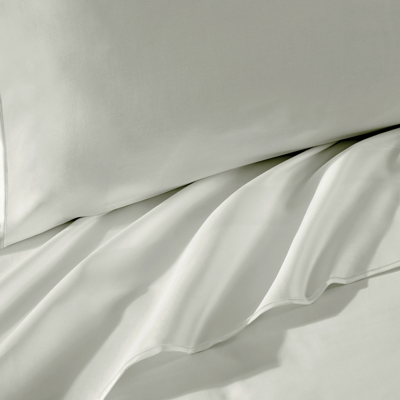 Silken Sateen Sheet Set Pure Parima Tencel Egyptian Cotton Silk#color_oyster