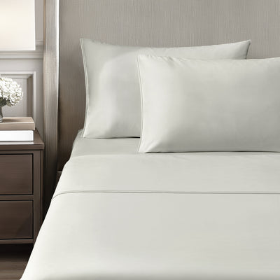 Silken Sateen Sheet Set Pure Parima Tencel Egyptian Cotton Silk#color_oyster