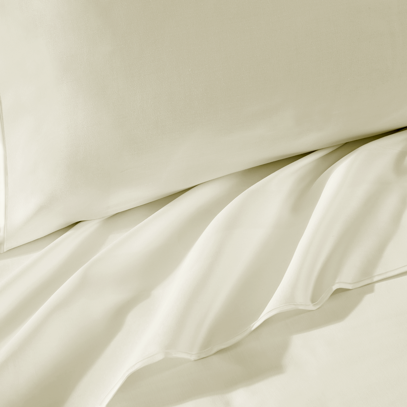 Silken Sateen Sheet Set Pure Parima Tencel Egyptian Cotton Silk#color_shell