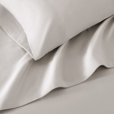 Silken Sateen Sheet Set Pure Parima Tencel Egyptian Cotton Silk#color_oyster