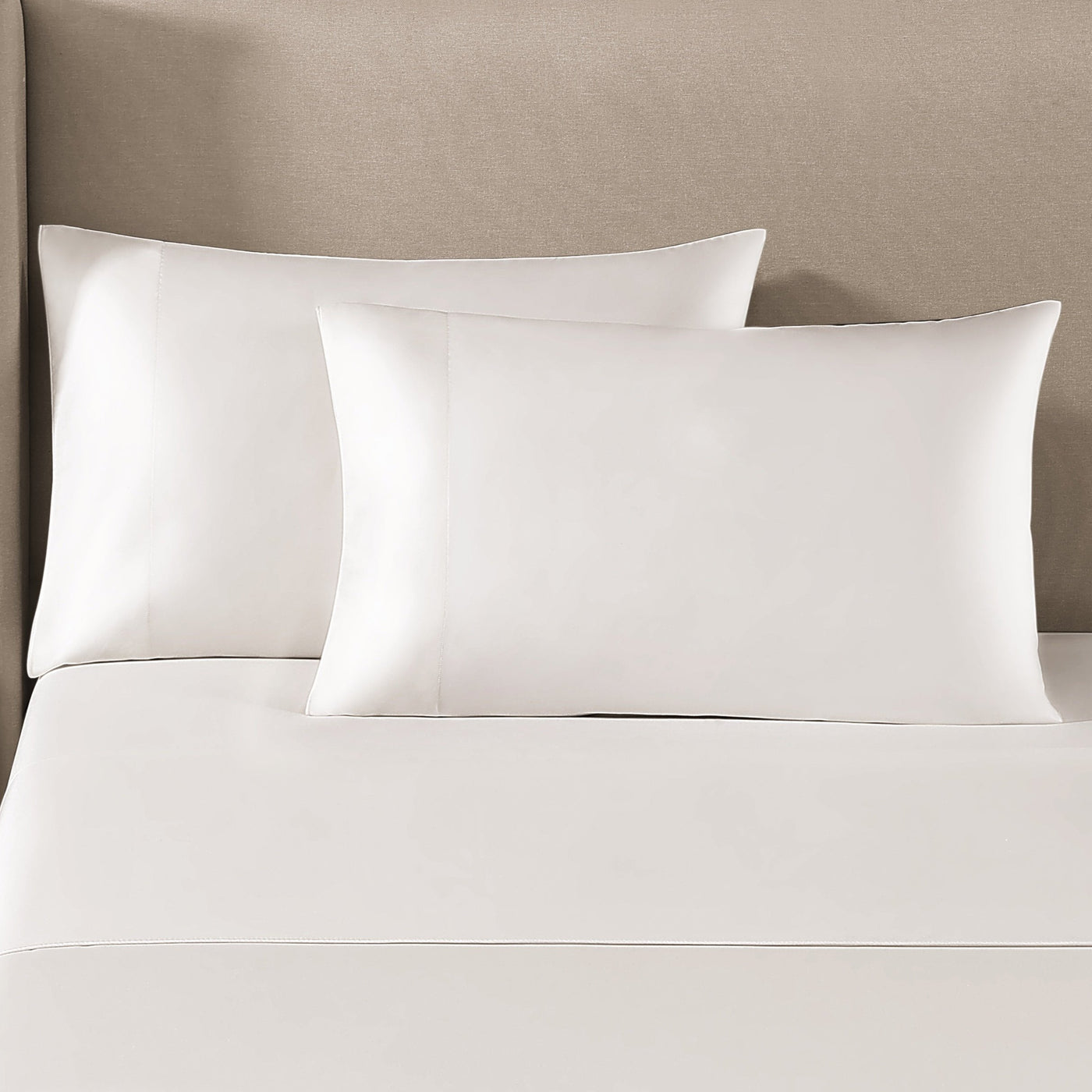 Silken Sateen Pillowcase Set Pure Parima Tencel Egyptian Cotton Silk#color_shell