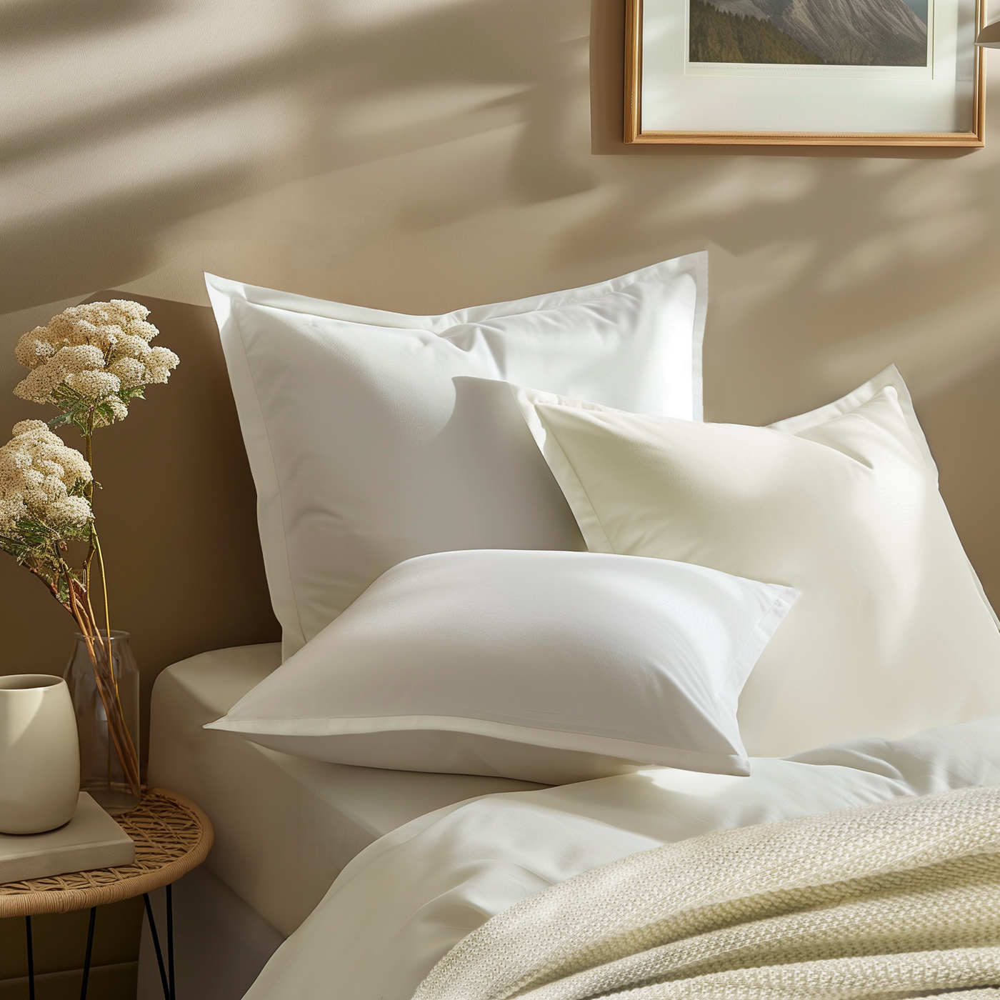 Pure Parima Egyptian Cotton Sateen Euro Sham #color_ivory