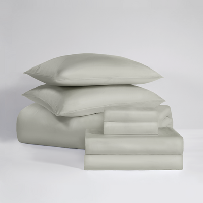 Pure Parima Silken Sateen | Giza Egyptian Cotton Silk Tencel#color_oyster