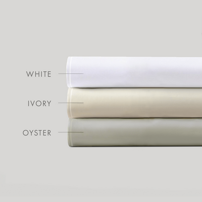 Silken Sateen Pillowcase Set Pure Parima Tencel Egyptian Cotton Silk#color_oyster