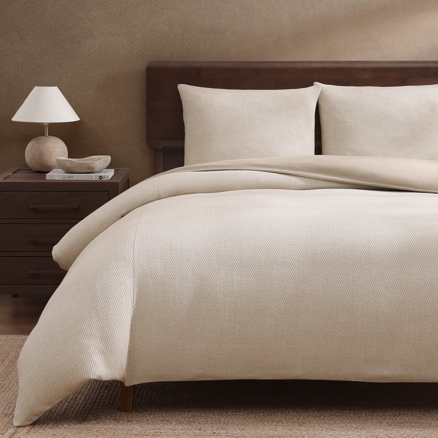 pure parima textured linen duvet cover 