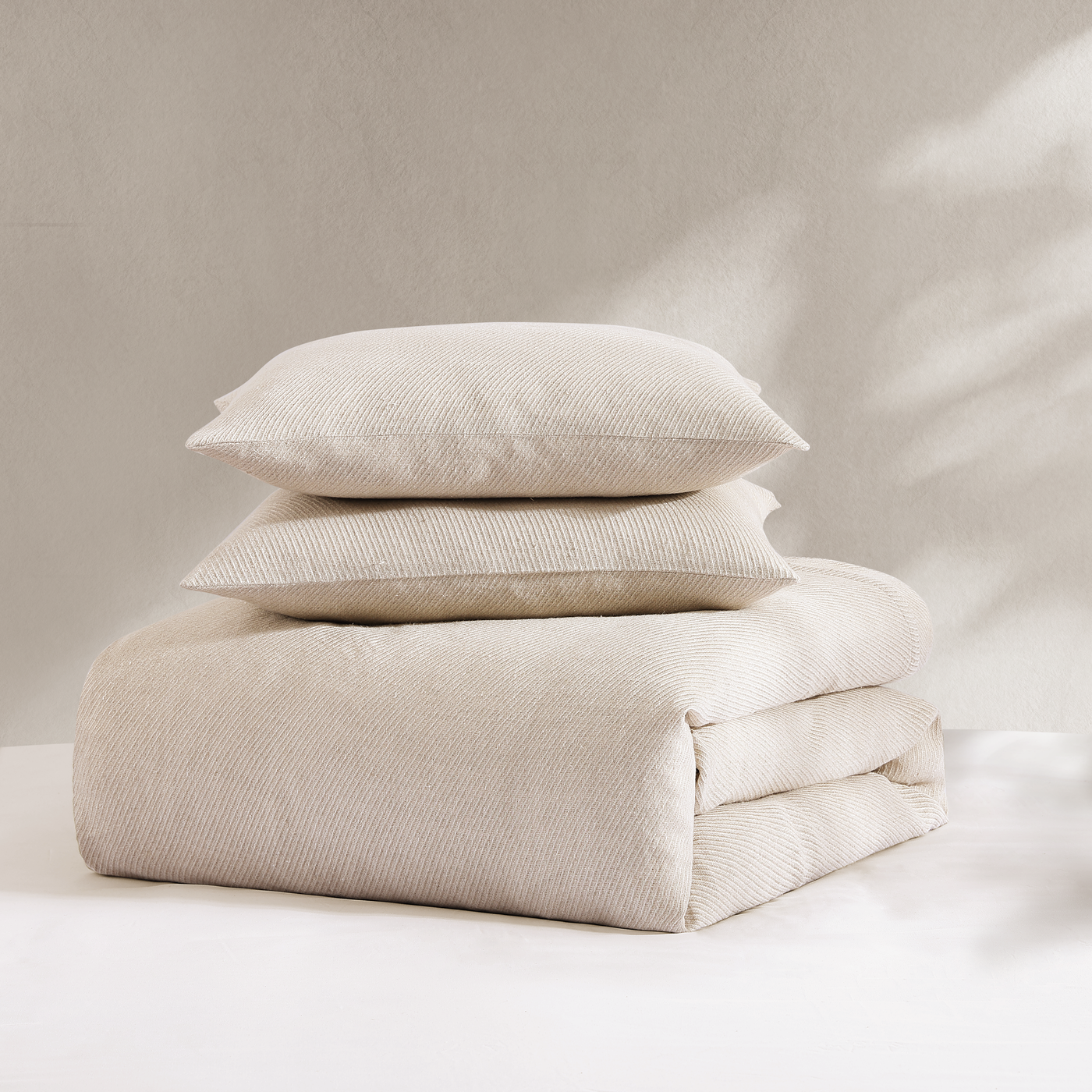 pure parima textured linen duvet cover 