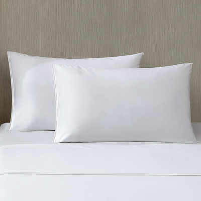 Silken Sateen Pillowcase Set Pure Parima Tencel Egyptian Cotton Silk#color_pearl