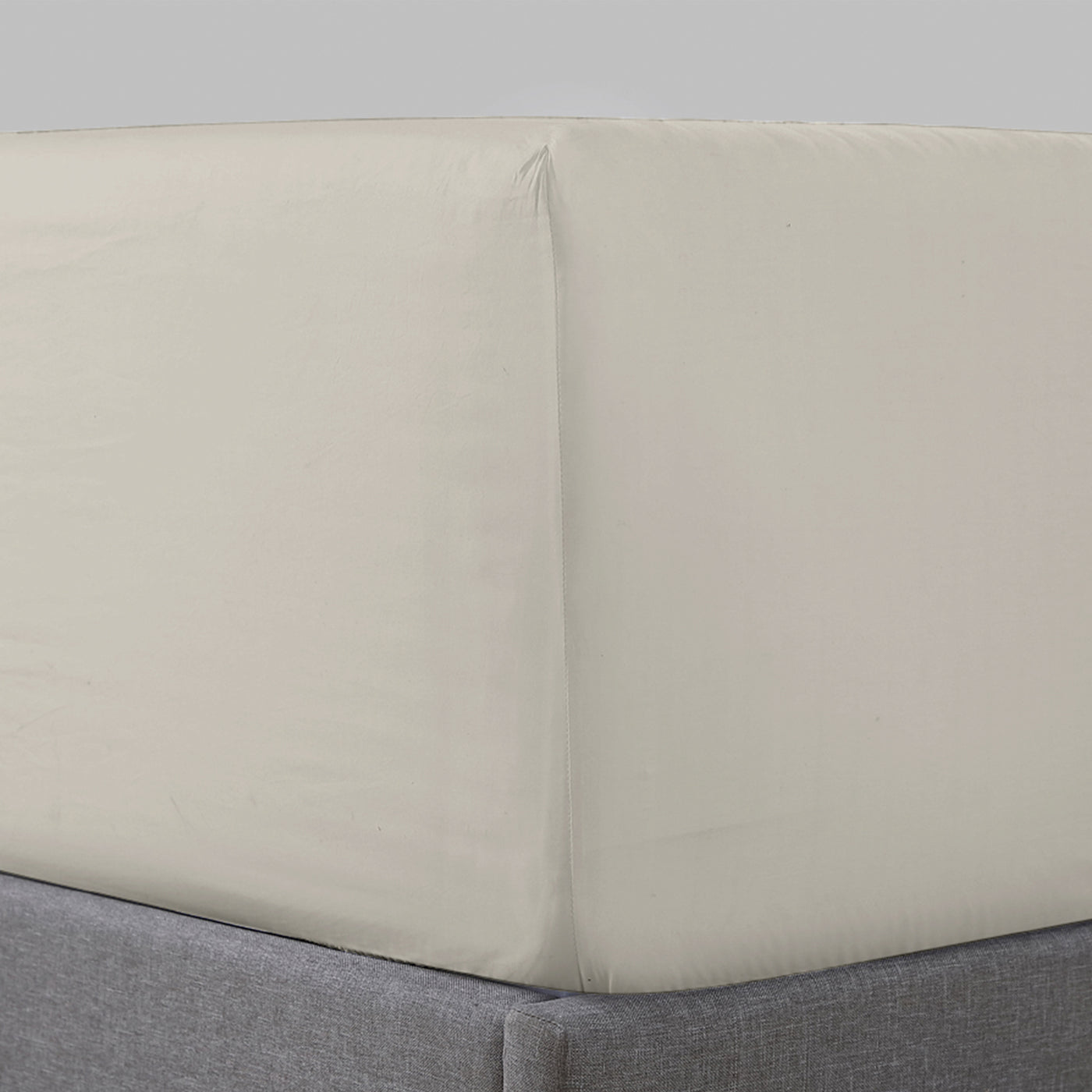 Pure Parima Egyptian Cotton Sheets Percale Fitted Sheet#color_flax